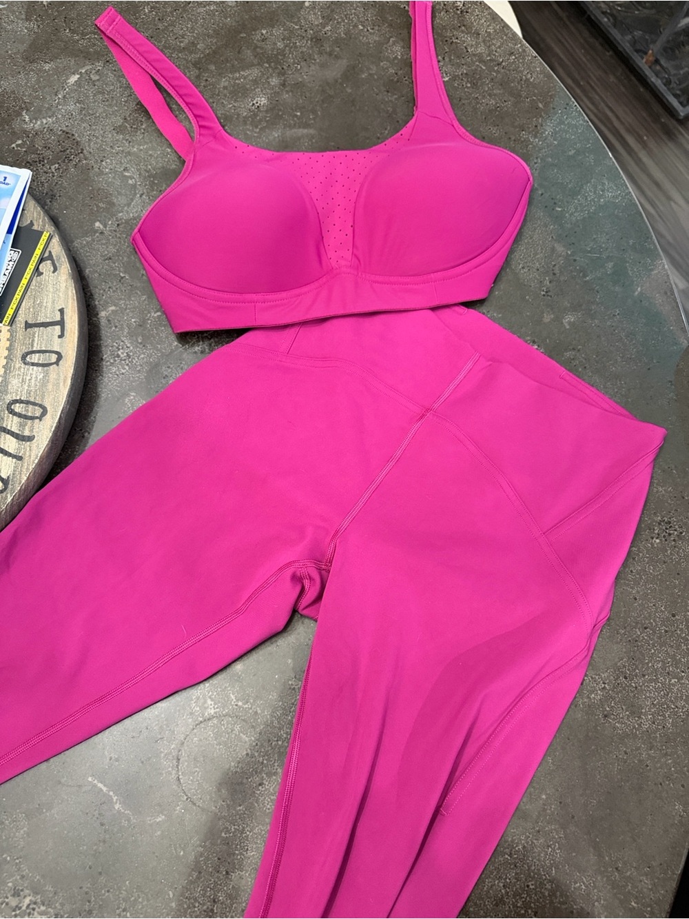 lululemon athletica Wireless Sports Bra in Magenta